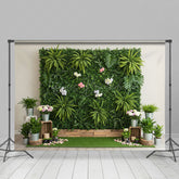 Lofaris Sweet Boho Grass Board Fresh Cute Wedding Backdrop